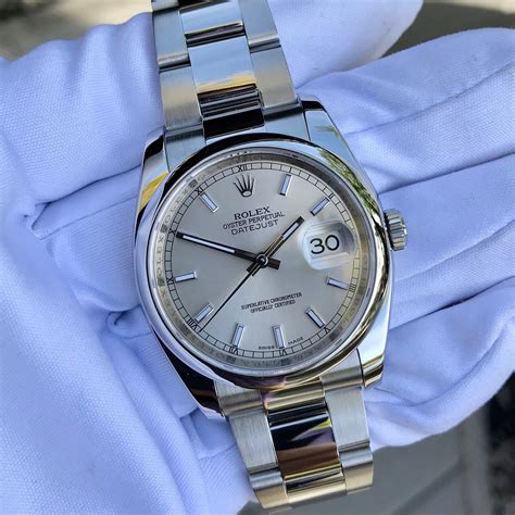 rolex oyster perpetual datejust silver